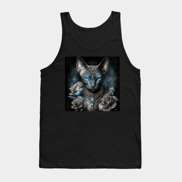 Goddess Royal Sphynx Mysterious Tank Top by Enchanted Reverie